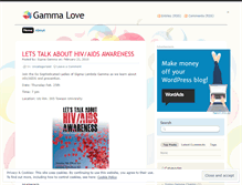 Tablet Screenshot of gammalove.wordpress.com