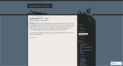 Desktop Screenshot of dandelionpicker.wordpress.com