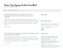 Tablet Screenshot of jamescogsagecycreative.wordpress.com