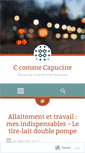 Mobile Screenshot of ccommecapucine.wordpress.com