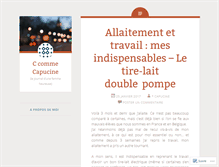 Tablet Screenshot of ccommecapucine.wordpress.com