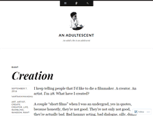 Tablet Screenshot of anadultescent.wordpress.com