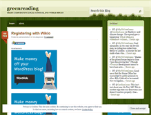Tablet Screenshot of greenreading.wordpress.com