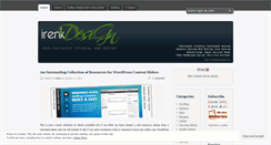 Desktop Screenshot of irenkdesign.wordpress.com