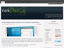 Tablet Screenshot of irenkdesign.wordpress.com