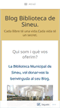 Mobile Screenshot of bibliotecamunicipalsineu.wordpress.com