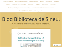 Tablet Screenshot of bibliotecamunicipalsineu.wordpress.com
