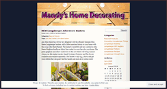 Desktop Screenshot of mandyshomedecor.wordpress.com