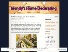 Tablet Screenshot of mandyshomedecor.wordpress.com