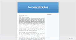 Desktop Screenshot of hannahwells.wordpress.com
