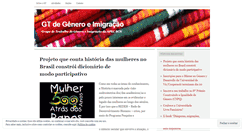 Desktop Screenshot of generoimigracao.wordpress.com