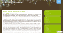 Desktop Screenshot of clairesimoncasting.wordpress.com