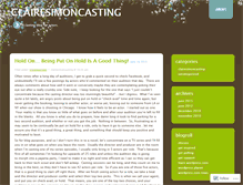 Tablet Screenshot of clairesimoncasting.wordpress.com