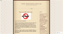 Desktop Screenshot of derideenladen.wordpress.com