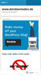 Mobile Screenshot of derideenladen.wordpress.com