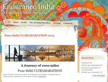 Tablet Screenshot of enduranceindia.wordpress.com