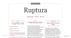 Desktop Screenshot of gruporuptura.wordpress.com