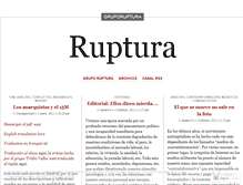 Tablet Screenshot of gruporuptura.wordpress.com