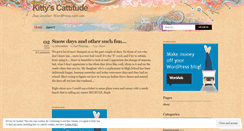 Desktop Screenshot of kittycatlane.wordpress.com