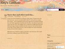 Tablet Screenshot of kittycatlane.wordpress.com