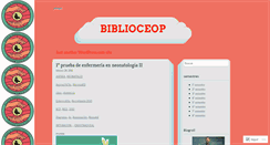 Desktop Screenshot of biblioceop.wordpress.com