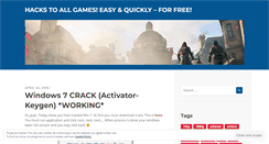 Desktop Screenshot of easyhackgame.wordpress.com