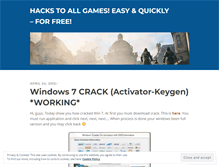 Tablet Screenshot of easyhackgame.wordpress.com
