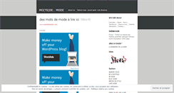 Desktop Screenshot of motsdemode.wordpress.com
