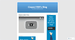 Desktop Screenshot of clopez1989.wordpress.com