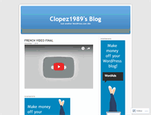 Tablet Screenshot of clopez1989.wordpress.com