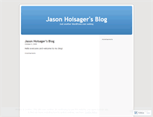 Tablet Screenshot of jasonhoisager.wordpress.com