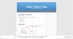 Desktop Screenshot of hakantiftikci.wordpress.com
