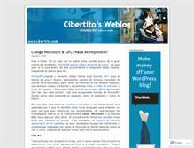 Tablet Screenshot of cibertito.wordpress.com