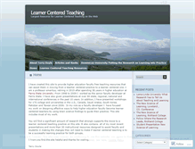 Tablet Screenshot of learnercenteredteaching.wordpress.com