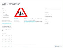 Tablet Screenshot of jocelynpedersen.wordpress.com