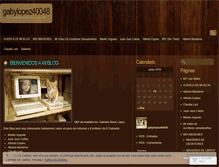Tablet Screenshot of gabylopez40048.wordpress.com