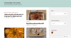 Desktop Screenshot of cocinandoconmami.wordpress.com