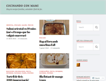 Tablet Screenshot of cocinandoconmami.wordpress.com