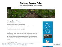 Tablet Screenshot of durhampulse.wordpress.com