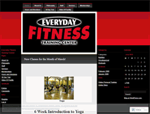 Tablet Screenshot of everydayfitnessinc.wordpress.com