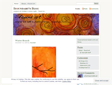 Tablet Screenshot of ifoundart.wordpress.com