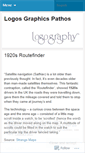 Mobile Screenshot of logography.wordpress.com