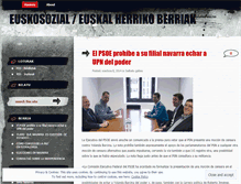 Tablet Screenshot of euskosozial.wordpress.com