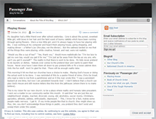 Tablet Screenshot of passengerjim.wordpress.com