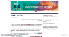 Desktop Screenshot of findfulfillflourish.wordpress.com