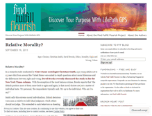 Tablet Screenshot of findfulfillflourish.wordpress.com