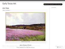 Tablet Screenshot of earlytexasart.wordpress.com