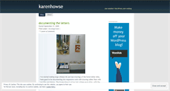 Desktop Screenshot of karenhowse.wordpress.com