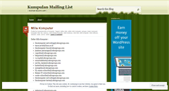 Desktop Screenshot of kumpulanmilis.wordpress.com