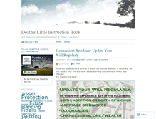 Tablet Screenshot of deathslittleinstructionbook.wordpress.com